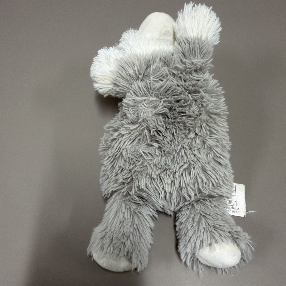 Warmies Microwavable Plush Husky Dog 10" Gray Cream Stuffed Animal Heat Therapy - Picture 5 of 11
